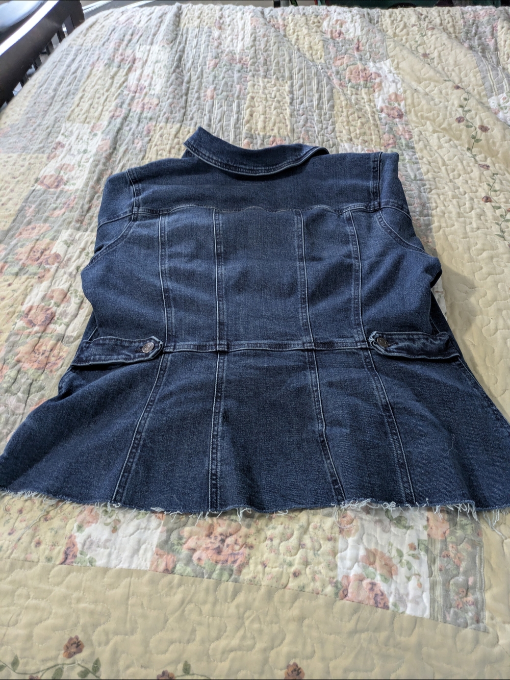 Dark Blue Denim Jacket - Women - Picture 2 of 6
